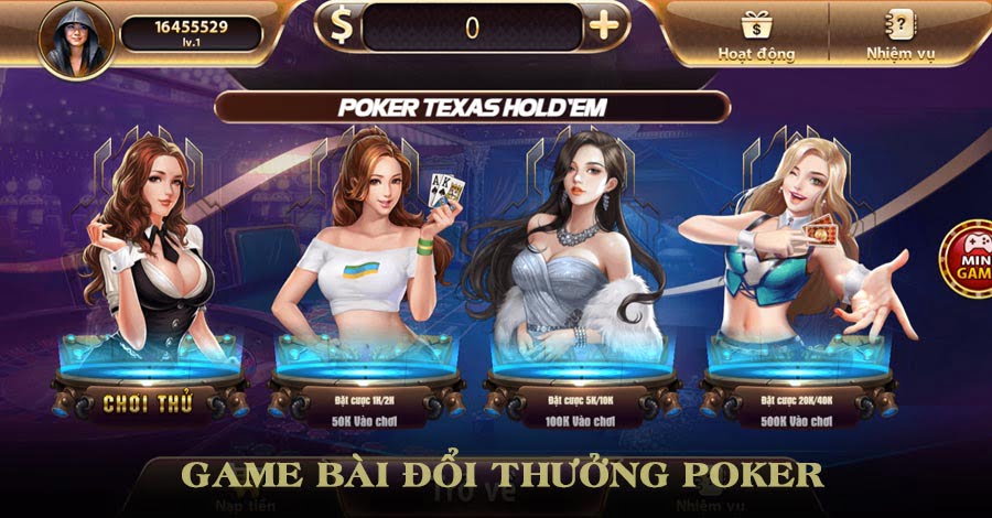 Poker là game bài online đổi thưởng hấp dẫn
