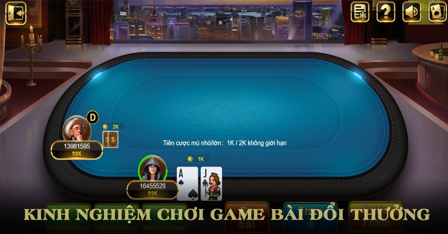 Tip chơi game bài online đổi thưởng